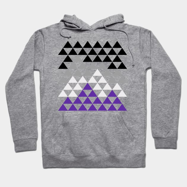 Ace Flag Triangles Hoodie by UnderwaterSky